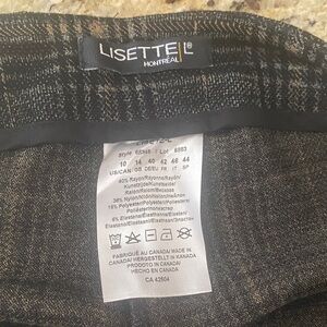 Lisette L Montreal Black and Gray Pants